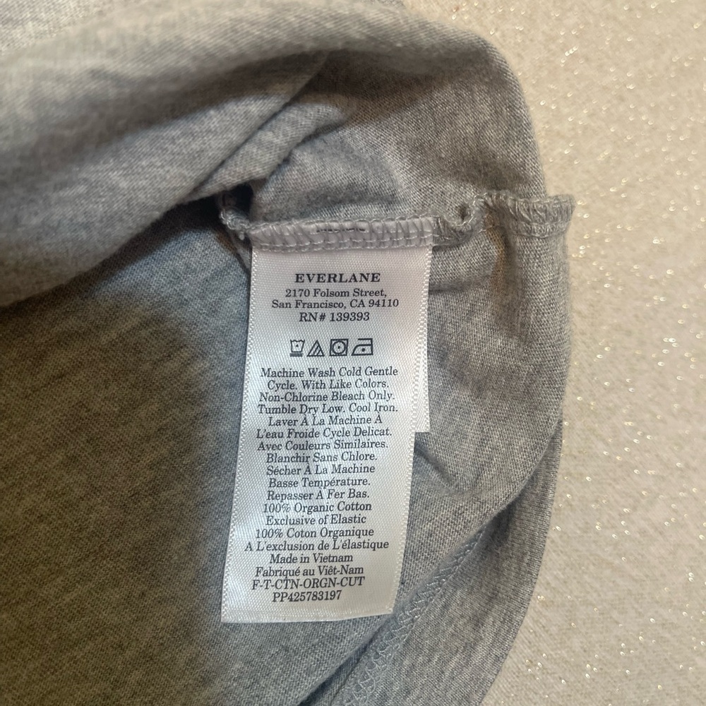 Everlane Cotton Tank Top Basics Size XL Bundle Of 2 Black & Grey - Picture 5 of 8